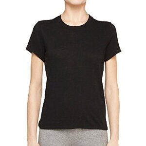 90$ Atm Anthony Thomas Melillo Schoolboy Crew Neck Tee Top Women's Size S Black